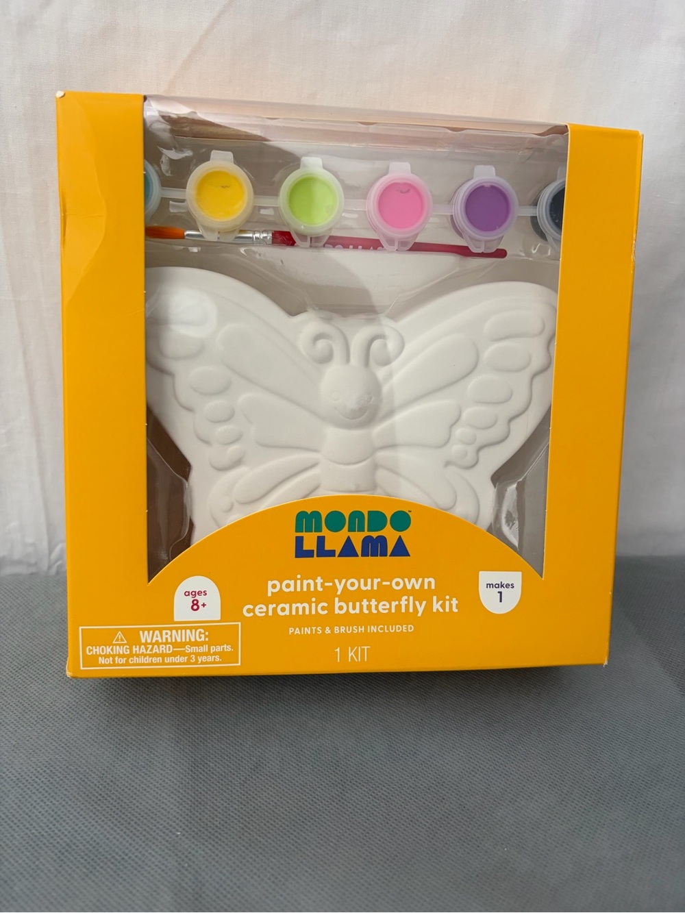Mondo Llama Paint Your Own Ceramic Butterfly Kit New in Box Ages 8+(F225)